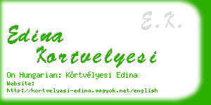 edina kortvelyesi business card